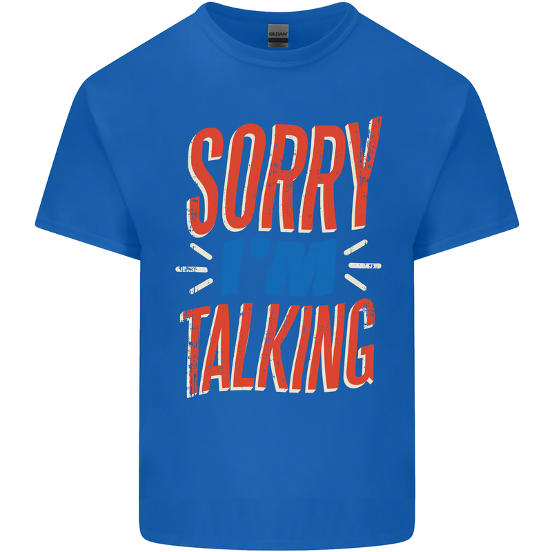 I'm Talking Funny Sacasm Sarcastic Slogan Kids T-Shirt Childrens Royal Blue