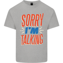 I'm Talking Funny Sacasm Sarcastic Slogan Kids T-Shirt Childrens Sports Grey