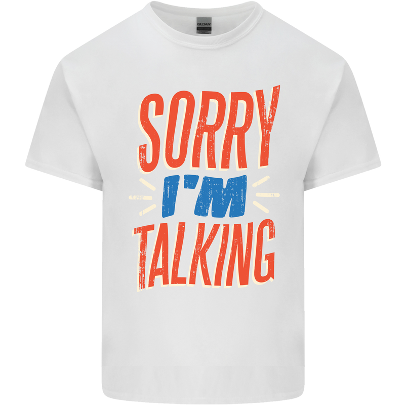 I'm Talking Funny Sacasm Sarcastic Slogan Kids T-Shirt Childrens White