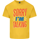 I'm Talking Funny Sacasm Sarcastic Slogan Kids T-Shirt Childrens Yellow