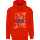 I'm Talking Funny Sacasm Sarcastic Slogan Mens 80% Cotton Hoodie Bright Red