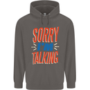 I'm Talking Funny Sacasm Sarcastic Slogan Mens 80% Cotton Hoodie Charcoal