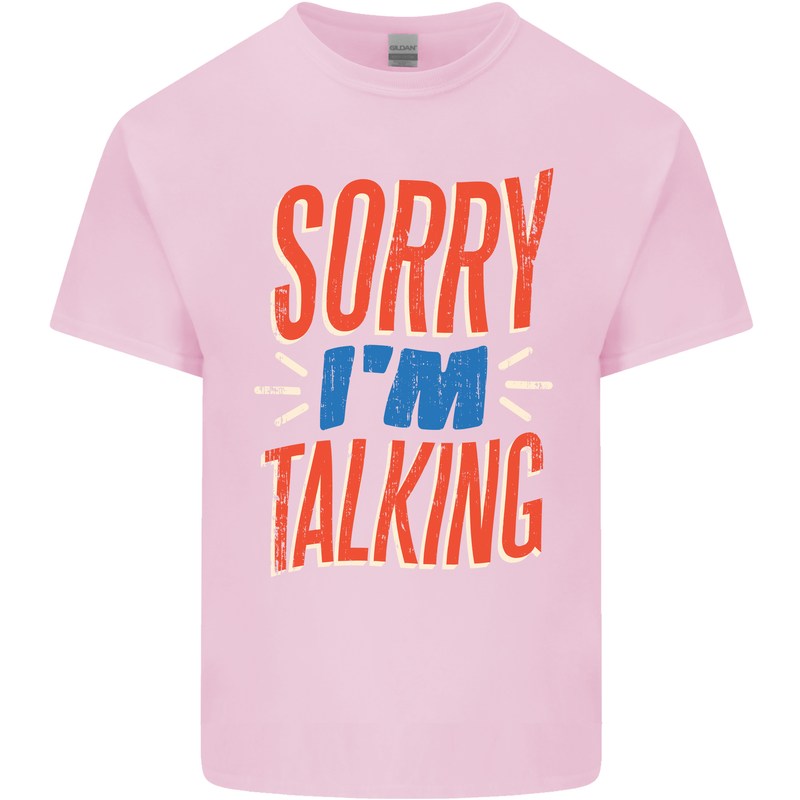 I'm Talking Funny Sacasm Sarcastic Slogan Mens Cotton T-Shirt Tee Top Light Pink