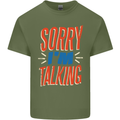I'm Talking Funny Sacasm Sarcastic Slogan Mens Cotton T-Shirt Tee Top Military Green