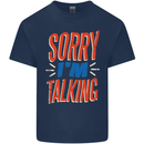 I'm Talking Funny Sacasm Sarcastic Slogan Mens Cotton T-Shirt Tee Top Navy Blue
