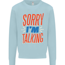 I'm Talking Funny Sacasm Sarcastic Slogan Mens Sweatshirt Jumper Light Blue