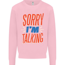 I'm Talking Funny Sacasm Sarcastic Slogan Mens Sweatshirt Jumper Light Pink
