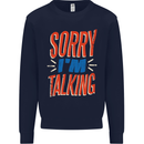 I'm Talking Funny Sacasm Sarcastic Slogan Mens Sweatshirt Jumper Navy Blue
