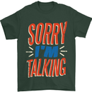 I'm Talking Funny Sacasm Sarcastic Slogan Mens T-Shirt Cotton Gildan Forest Green