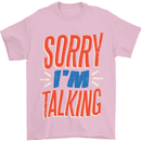 I'm Talking Funny Sacasm Sarcastic Slogan Mens T-Shirt Cotton Gildan Light Pink