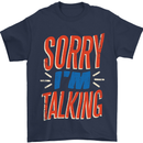 I'm Talking Funny Sacasm Sarcastic Slogan Mens T-Shirt Cotton Gildan Navy Blue