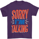I'm Talking Funny Sacasm Sarcastic Slogan Mens T-Shirt Cotton Gildan Purple