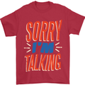 I'm Talking Funny Sacasm Sarcastic Slogan Mens T-Shirt Cotton Gildan Red