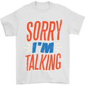 I'm Talking Funny Sacasm Sarcastic Slogan Mens T-Shirt Cotton Gildan White