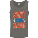 I'm Talking Funny Sacasm Sarcastic Slogan Mens Vest Tank Top Charcoal