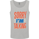 I'm Talking Funny Sacasm Sarcastic Slogan Mens Vest Tank Top Sports Grey