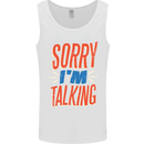 I'm Talking Funny Sacasm Sarcastic Slogan Mens Vest Tank Top White