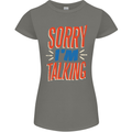 I'm Talking Funny Sacasm Sarcastic Slogan Womens Petite Cut T-Shirt Charcoal