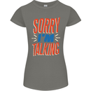 I'm Talking Funny Sacasm Sarcastic Slogan Womens Petite Cut T-Shirt Charcoal