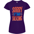 I'm Talking Funny Sacasm Sarcastic Slogan Womens Petite Cut T-Shirt Purple
