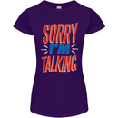 I'm Talking Funny Sacasm Sarcastic Slogan Womens Petite Cut T-Shirt Purple