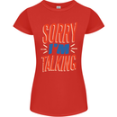I'm Talking Funny Sacasm Sarcastic Slogan Womens Petite Cut T-Shirt Red