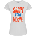 I'm Talking Funny Sacasm Sarcastic Slogan Womens Petite Cut T-Shirt White