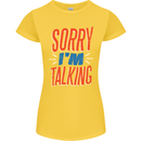 I'm Talking Funny Sacasm Sarcastic Slogan Womens Petite Cut T-Shirt Yellow