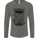 I'm Thinking Beer & Fishing Weekend Funny Mens Long Sleeve T-Shirt Charcoal