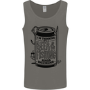 I'm Thinking Beer & Fishing Weekend Funny Mens Vest Tank Top Charcoal