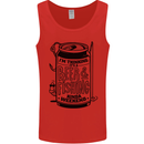 I'm Thinking Beer & Fishing Weekend Funny Mens Vest Tank Top Red