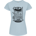 I'm Thinking Beer & Fishing Weekend Funny Womens Petite Cut T-Shirt Light Blue