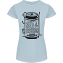 I'm Thinking Beer & Fishing Weekend Funny Womens Petite Cut T-Shirt Light Blue