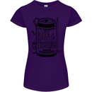 I'm Thinking Beer & Fishing Weekend Funny Womens Petite Cut T-Shirt Purple