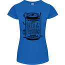 I'm Thinking Beer & Fishing Weekend Funny Womens Petite Cut T-Shirt Royal Blue