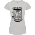 I'm Thinking Beer & Fishing Weekend Funny Womens Petite Cut T-Shirt Sports Grey