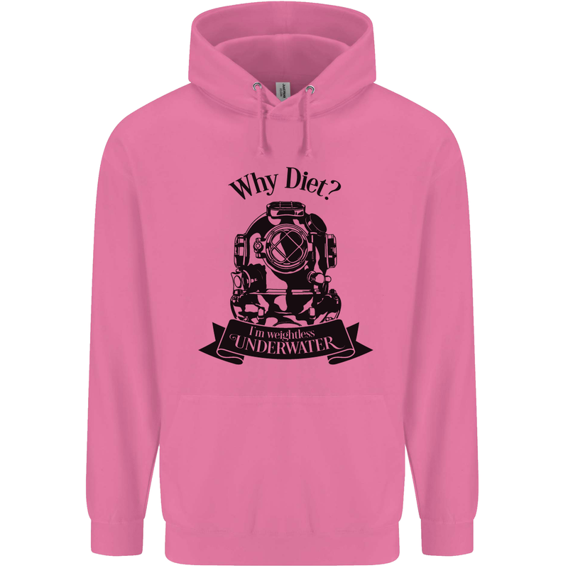 I'm Weightless Underwater Scuba Diving Childrens Kids Hoodie Azalea