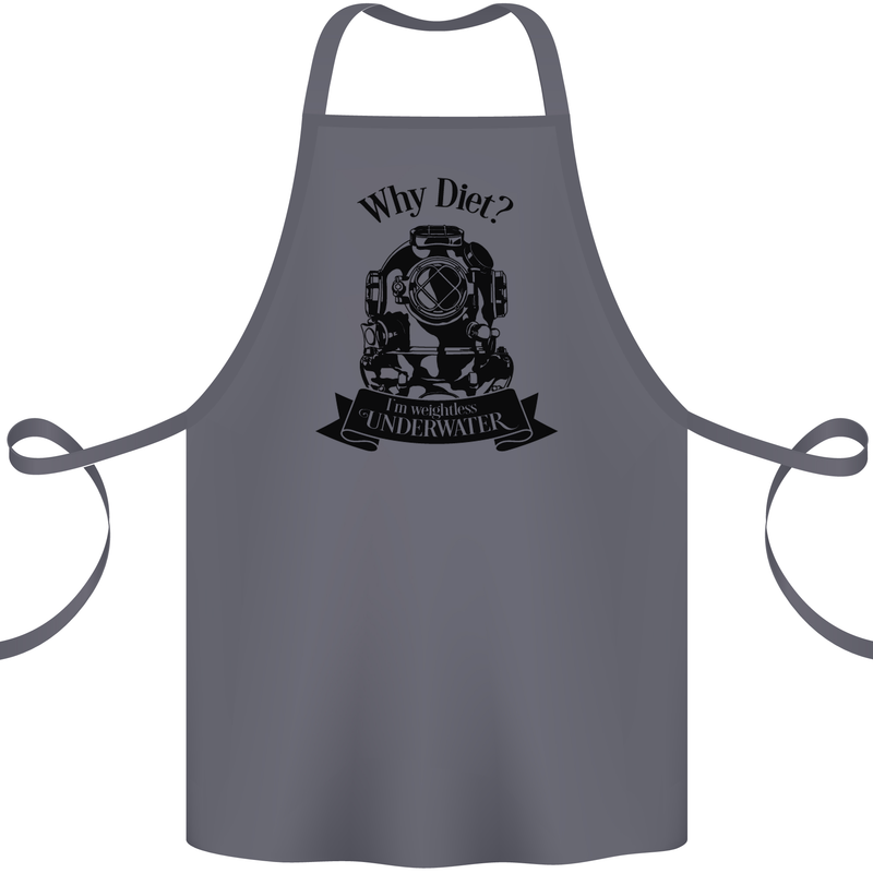 I'm Weightless Underwater Scuba Diving Cotton Apron 100% Organic Steel