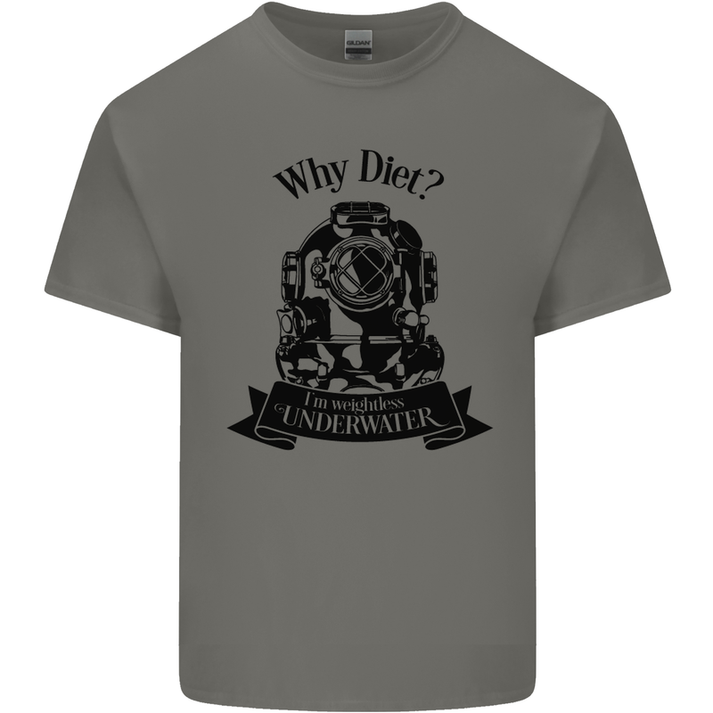 I'm Weightless Underwater Scuba Diving Kids T-Shirt Childrens Charcoal
