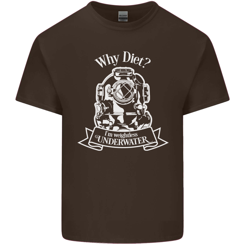 I'm Weightless Underwater Scuba Diving Kids T-Shirt Childrens Chocolate