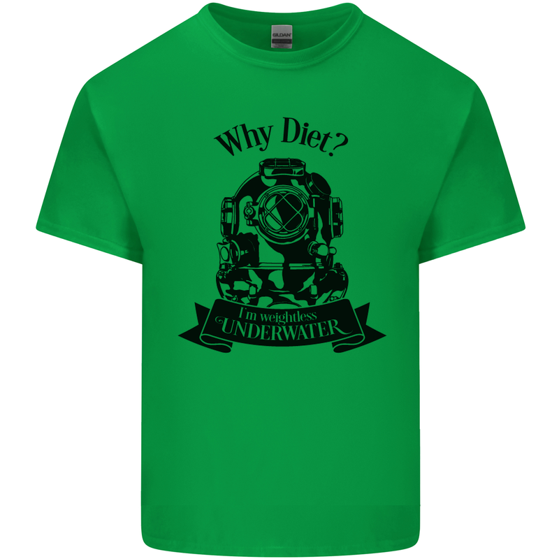 I'm Weightless Underwater Scuba Diving Kids T-Shirt Childrens Irish Green