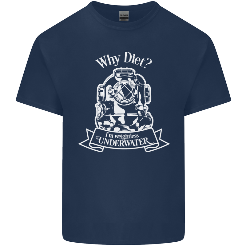 I'm Weightless Underwater Scuba Diving Kids T-Shirt Childrens Navy Blue