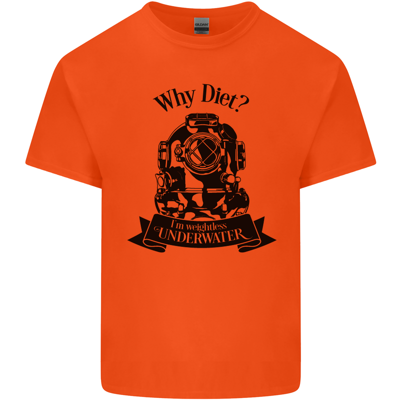 I'm Weightless Underwater Scuba Diving Kids T-Shirt Childrens Orange