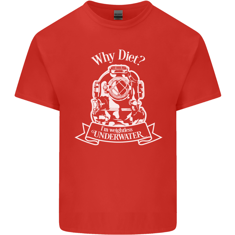I'm Weightless Underwater Scuba Diving Kids T-Shirt Childrens Red