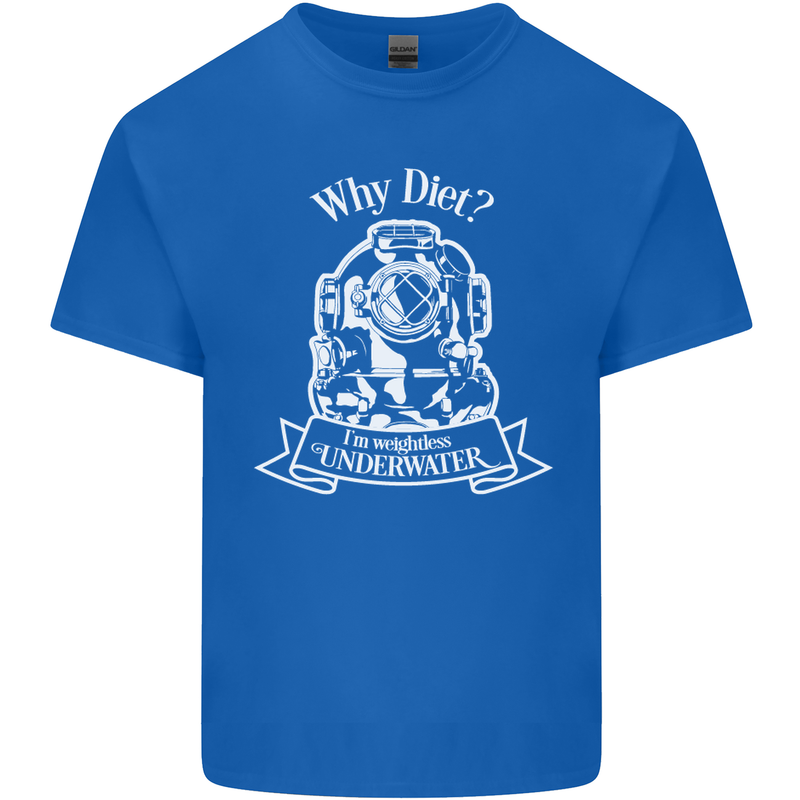 I'm Weightless Underwater Scuba Diving Kids T-Shirt Childrens Royal Blue