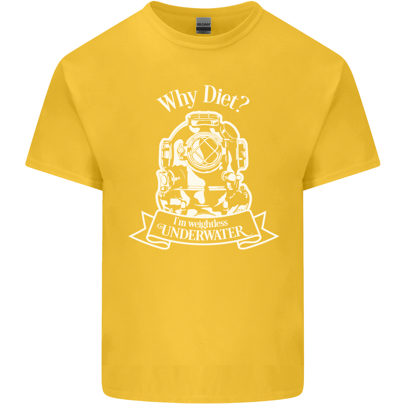 I'm Weightless Underwater Scuba Diving Kids T-Shirt Childrens Yellow