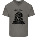 I'm Weightless Underwater Scuba Diving Mens V-Neck Cotton T-Shirt Charcoal