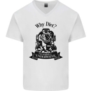 I'm Weightless Underwater Scuba Diving Mens V-Neck Cotton T-Shirt White