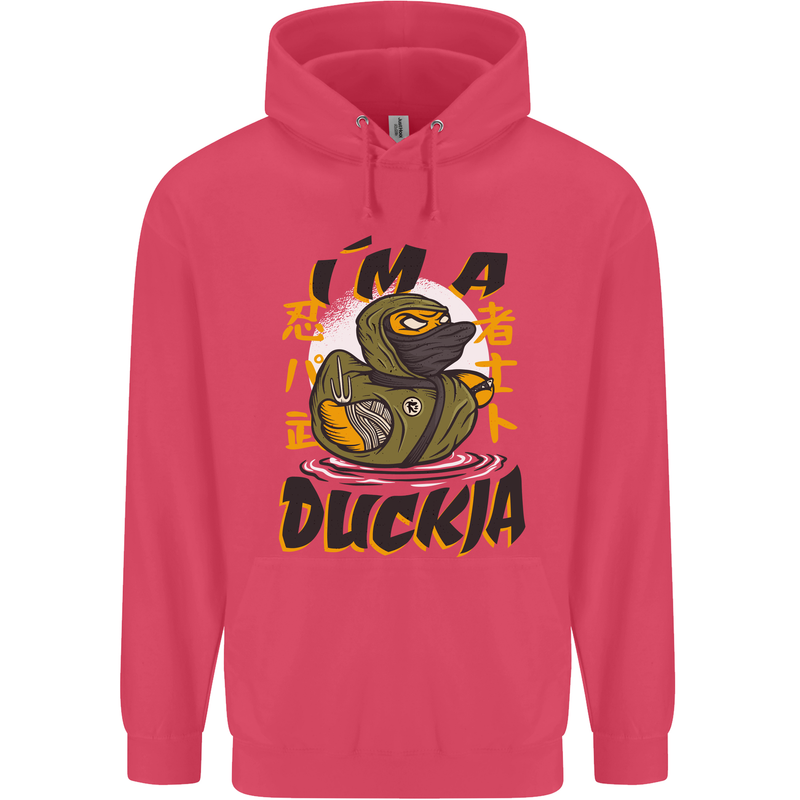 I'm a Duckja Funny Duck Ninja Childrens Kids Hoodie Heliconia