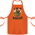 I'm a Duckja Funny Duck Ninja Cotton Apron 100% Organic Orange